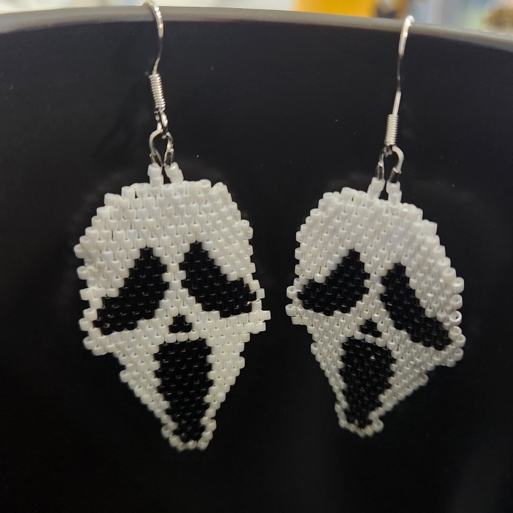 Ghost Face Earrings